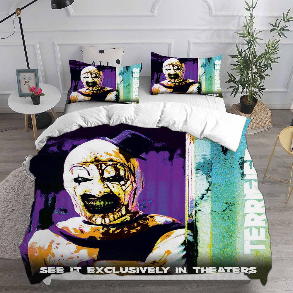 Terrifier 2 Bedding Sets Gift For Birthday, Halloween, Christmas, Thanksgiving