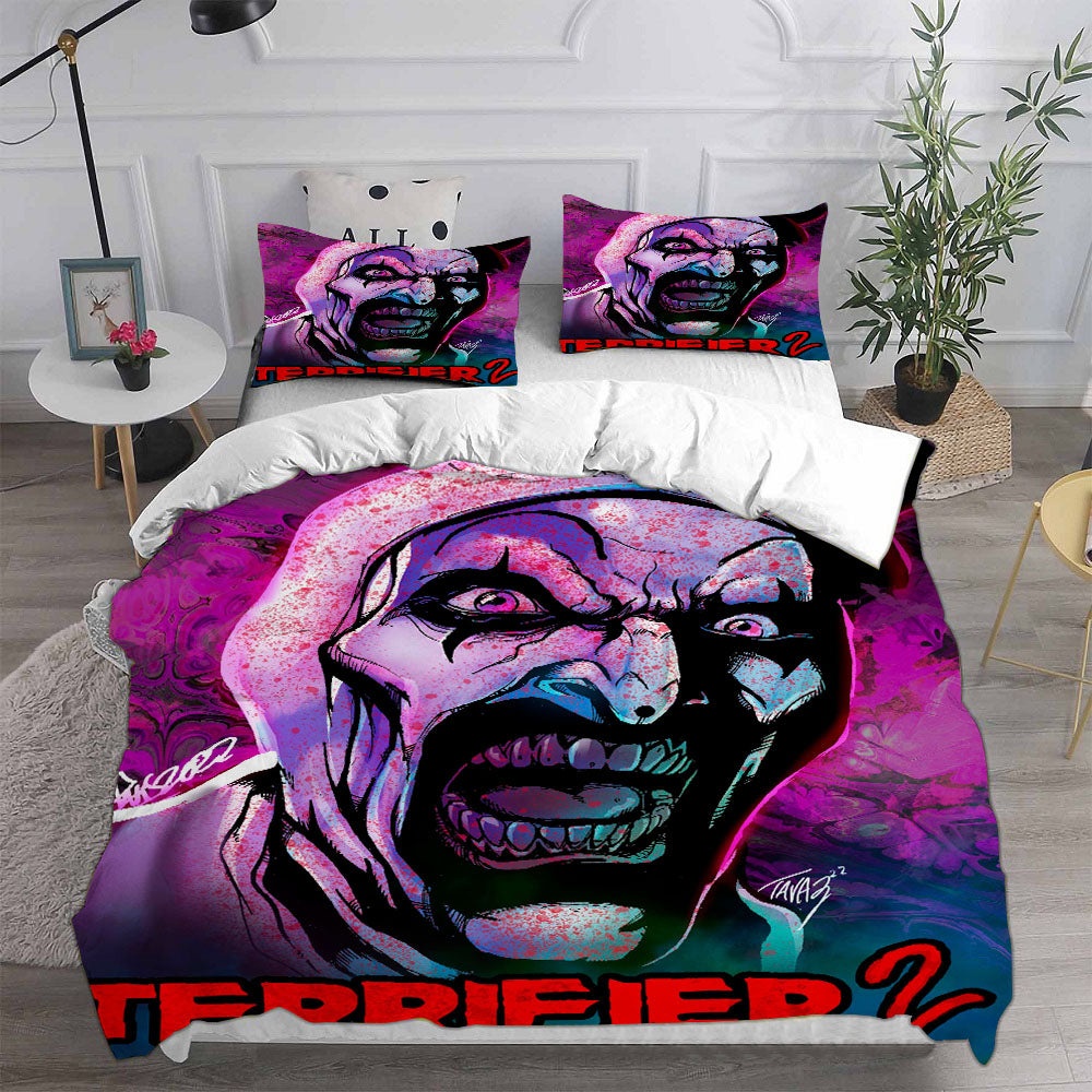 Terrifier 2 Bedding Sets Gifts For Family Members On Christmas, Black Friday