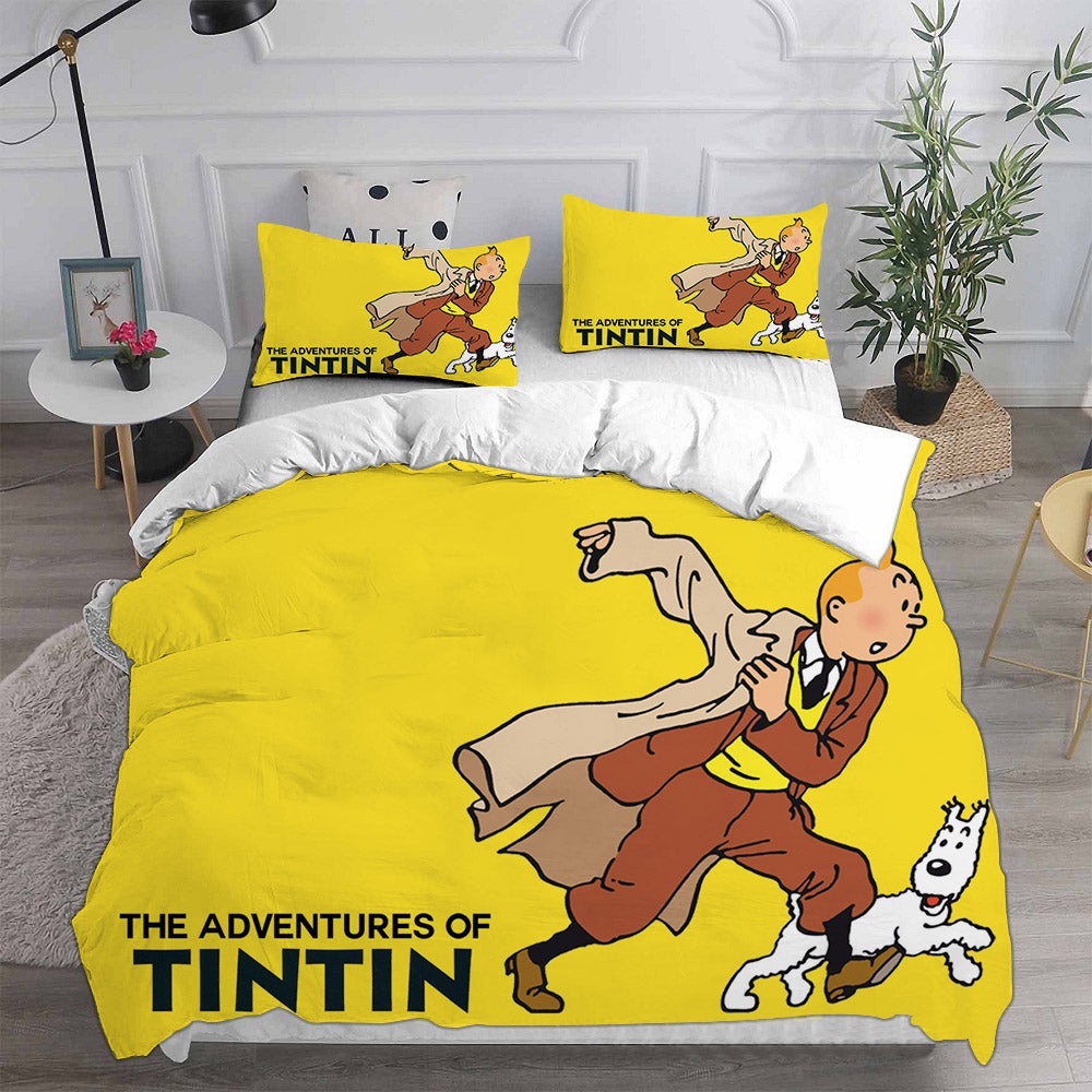 The Adventures of Tintin Bedding Sets Duvet Cover, Flatsheet, Pillowcases For Every Bedroom