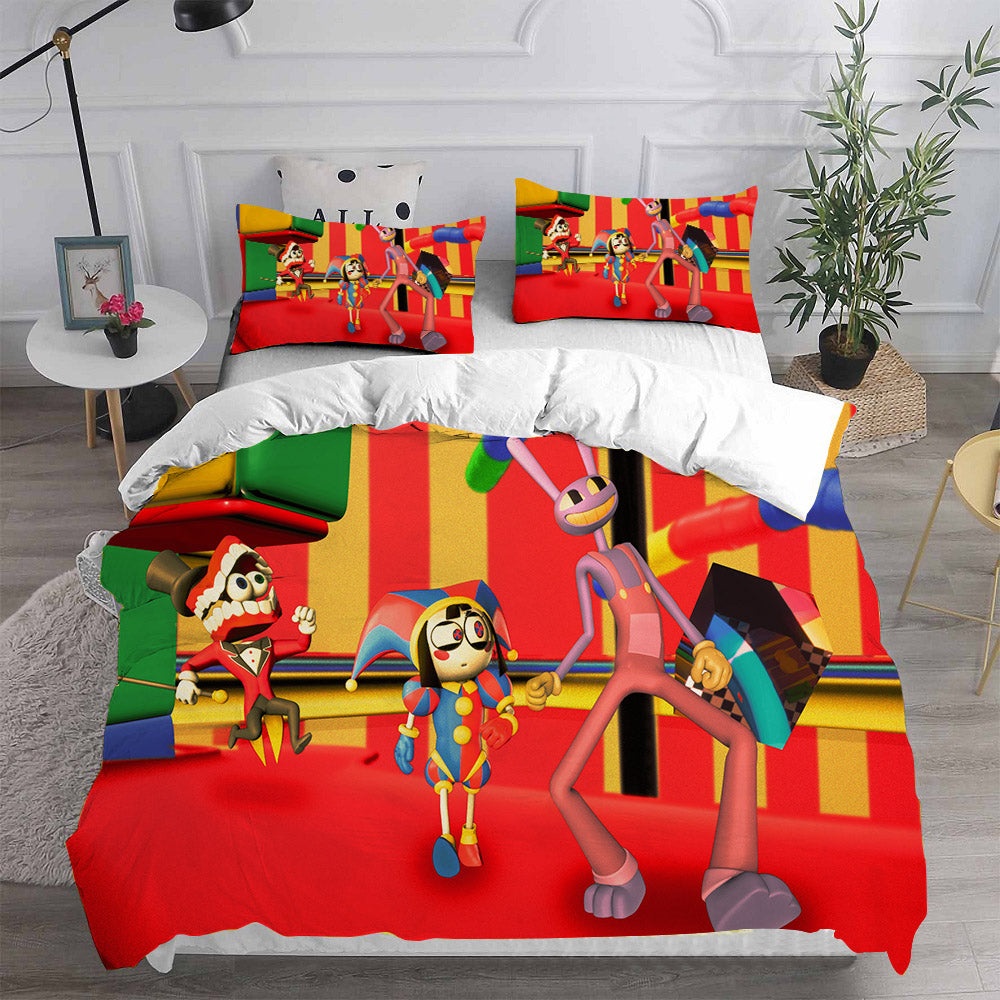 The Amazing Digital Circus Bedding Sets Gift For Birthday, Halloween, Christmas, Thanksgiving