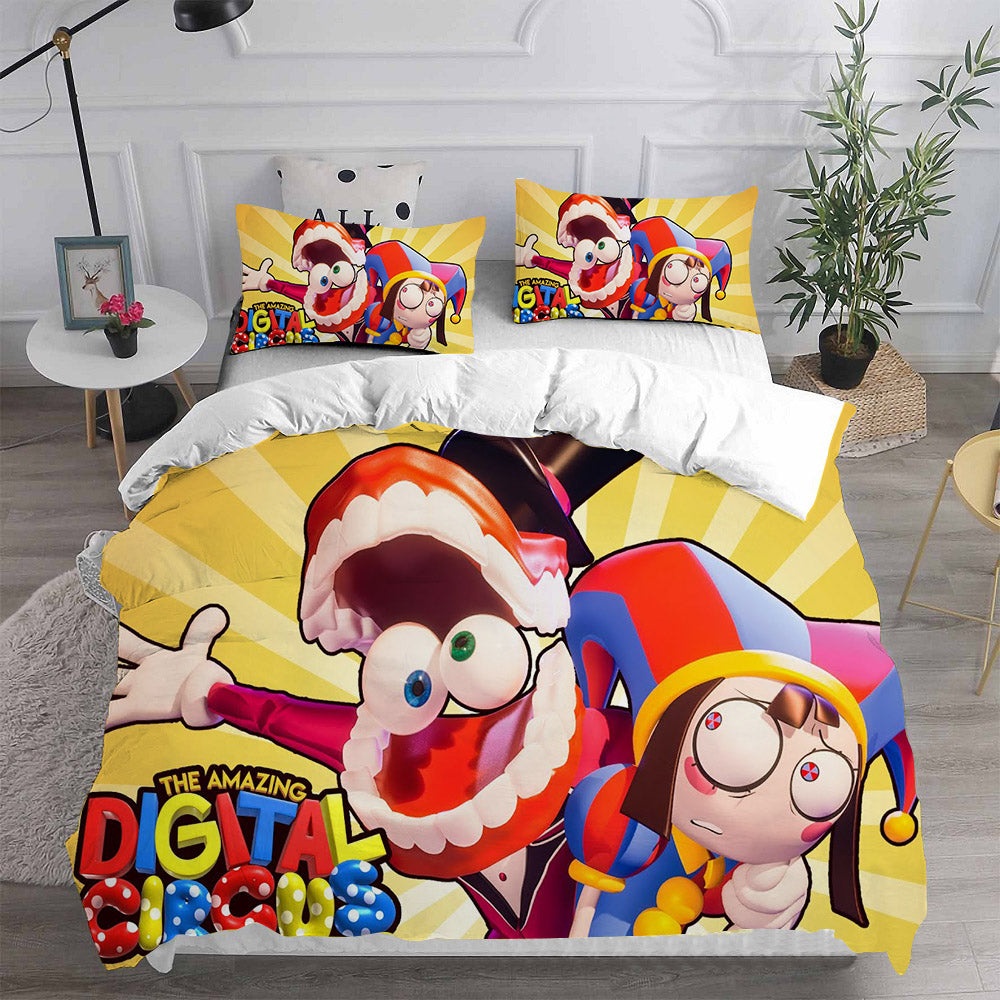 The Amazing Digital Circus Bedding Sets Duvet Cover, Flatsheet, Pillowcases For Every Bedroom