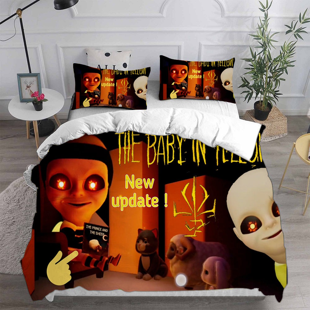 The Baby In Yellow Bedding Sets Gifts For Family Members On Christmas, Black Friday