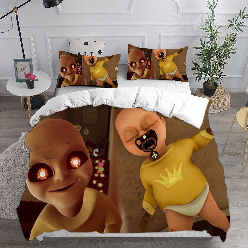 The Baby In Yellow Decorative Bedding Sets For Fan, Halloween, Christmas, Thanksgiving