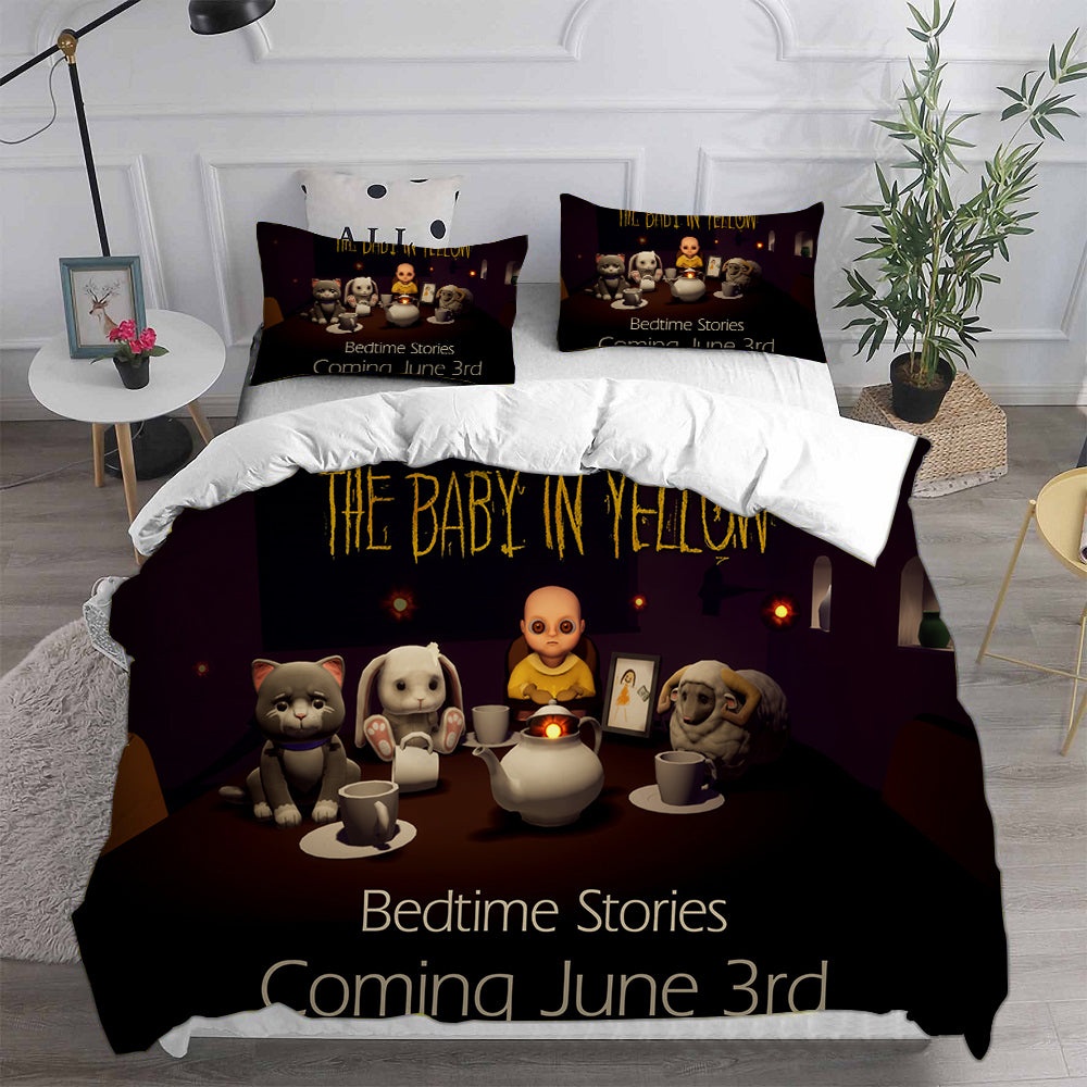 The Baby In Yellow Bedding Sets Duvet Cover, Flatsheet, Pillowcases For Every Bedroom