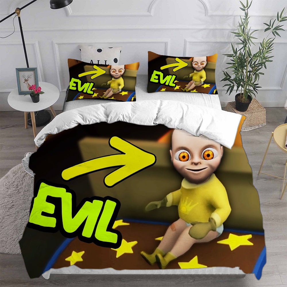 The Baby In Yellow Bedding Sets Gift For Christmas, Thanksgiving, Halloween