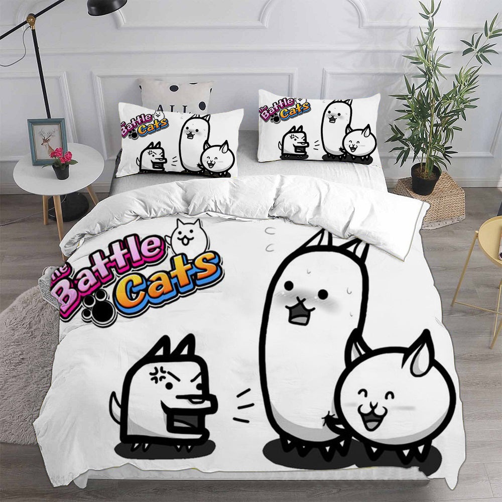 The Battle Cats Bedding Sets Duvet Cover, Flatsheet, Pillowcase For Your Lover