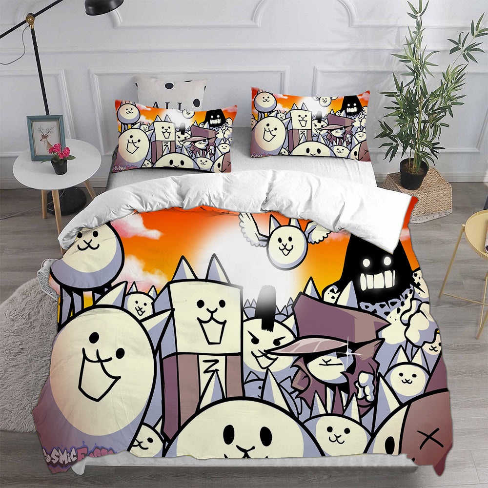 The Battle Cats Bedding Sets Gift For Fathers Day, Halloween, Christmas