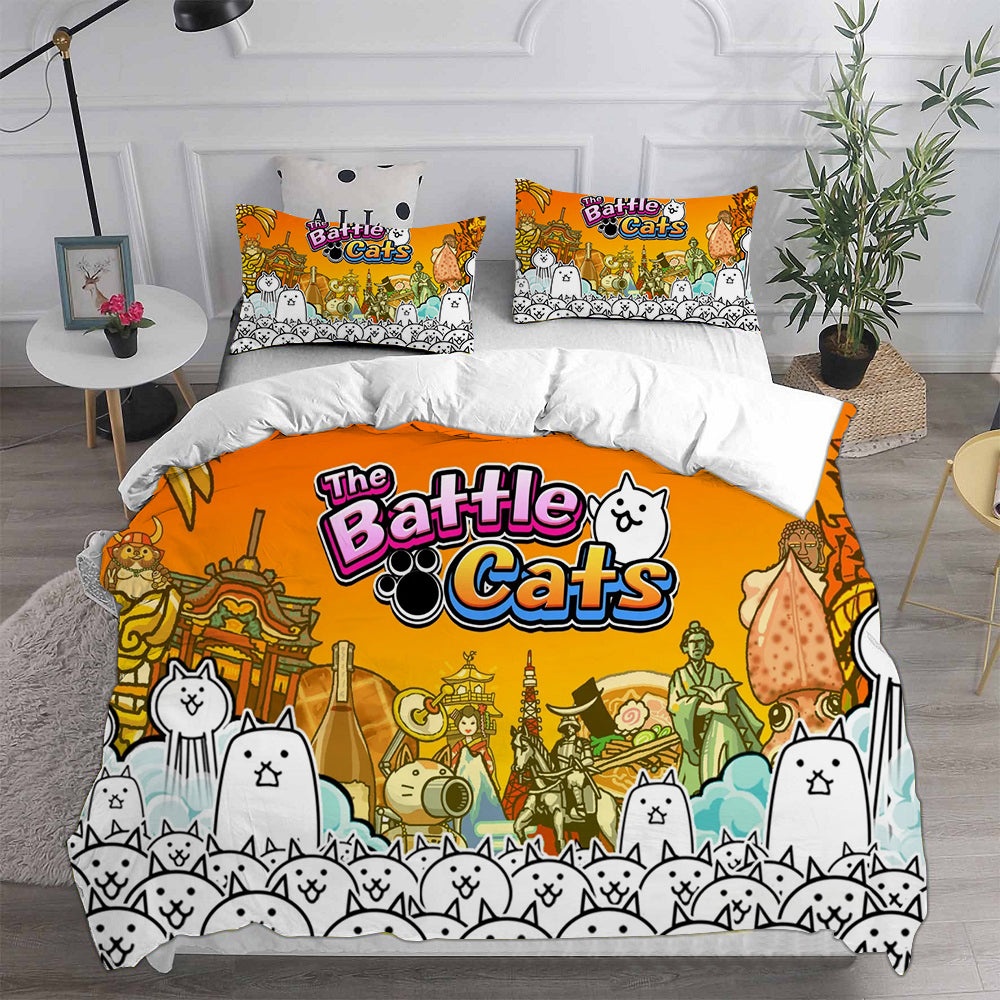 The Battle Cats Bedding Sets Gift For Birthday, Halloween, Christmas, Thanksgiving