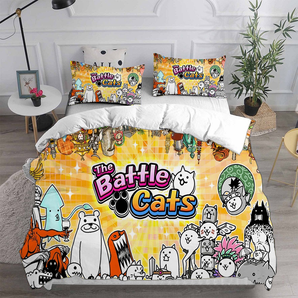 The Battle Cats Bedding Sets Gift For Halloween, Thanksgiving, Christmas