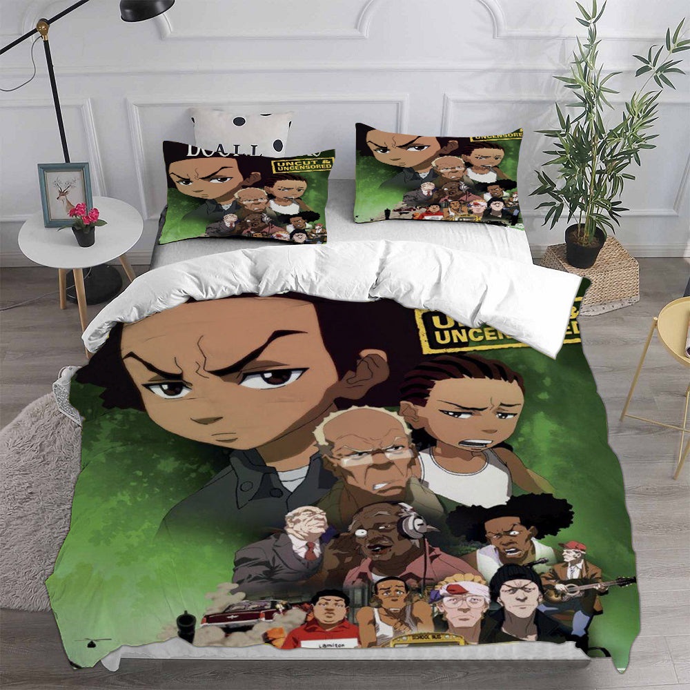 The Boondocks Bedding Sets Gift For Christmas, Thanksgiving, Halloween