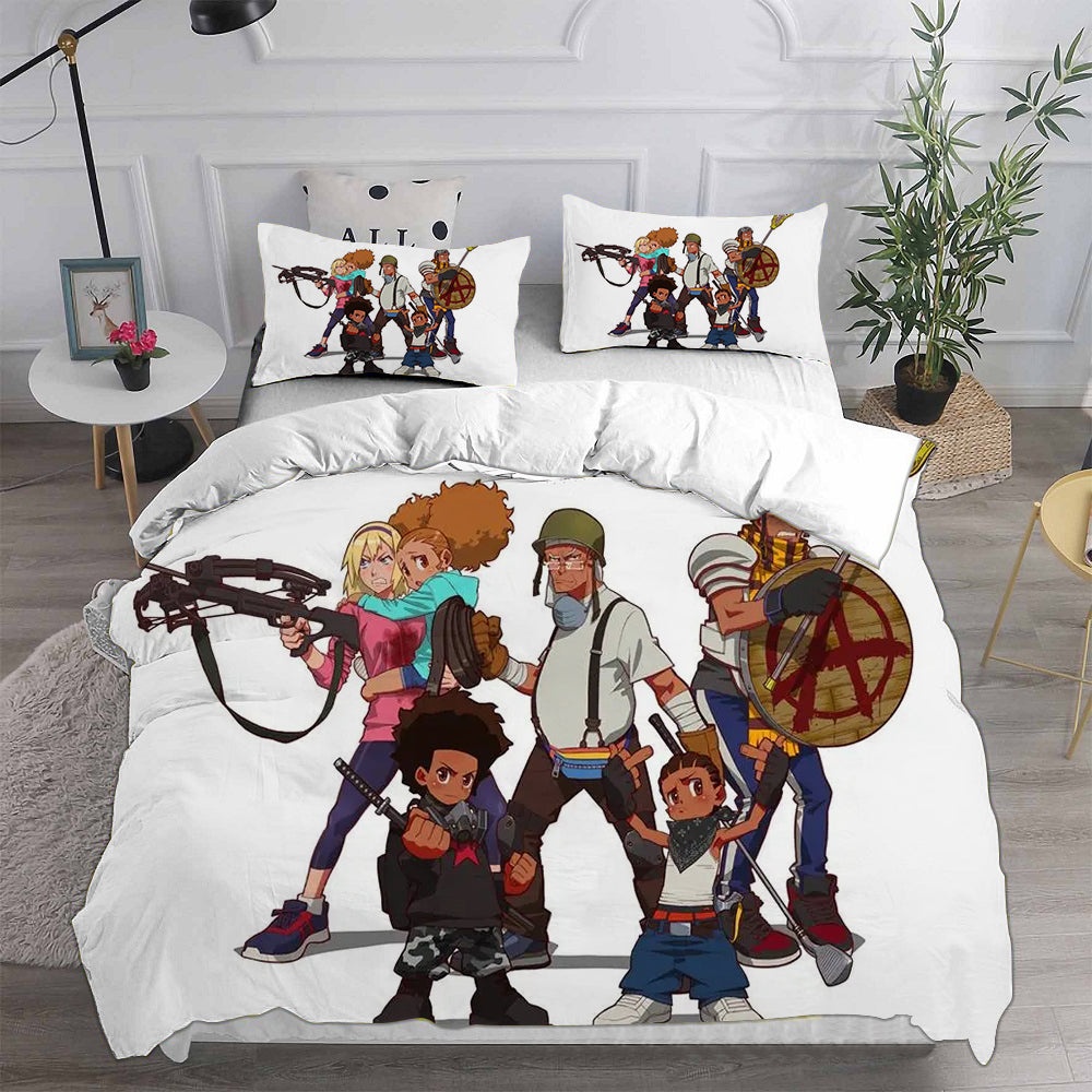 The Boondocks Bedding Sets Gift For Wife, Husband, Besties