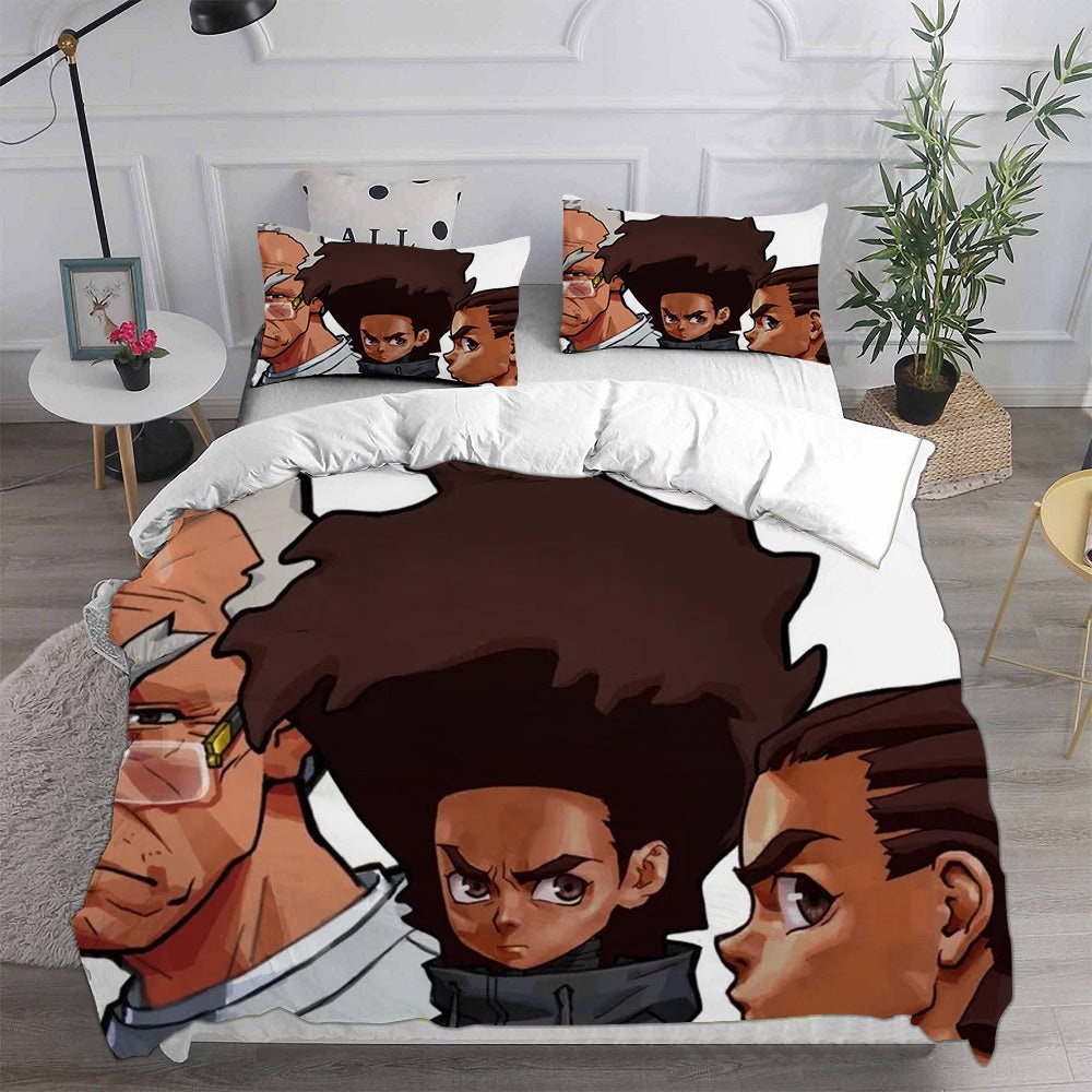 The Boondocks Bedding Sets Gift For Christmas, Halloween, Black Friday