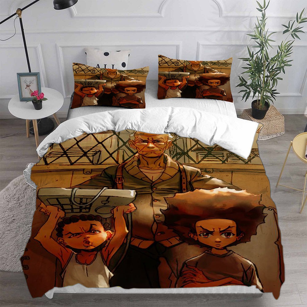 The Boondocks Bedding Sets Gift For Birthday, Halloween, Christmas, Thanksgiving