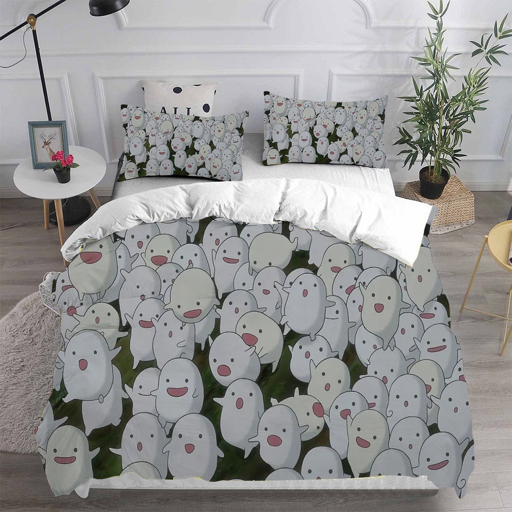 The Boy and the Heron Bedding Sets Gift For Fathers Day, Halloween, Christmas