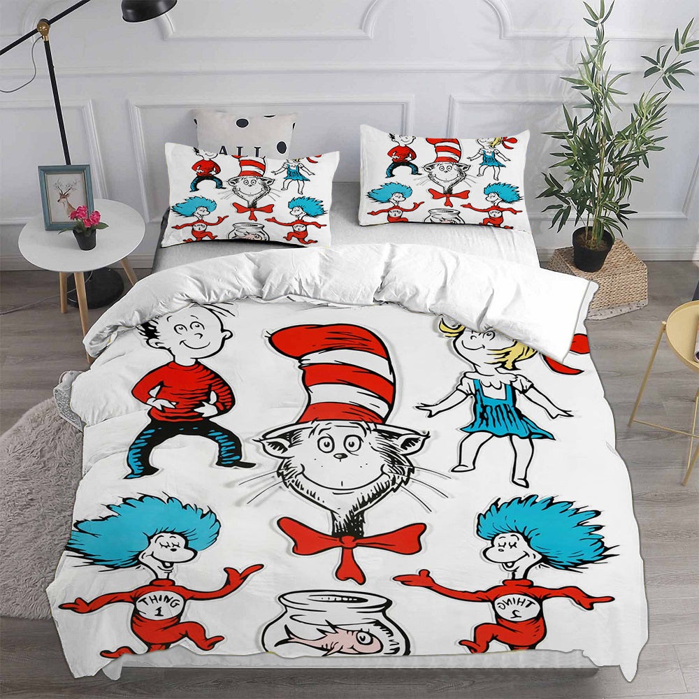 The Cat in the Hat Bedding Sets Duvet Cover, Flatsheet, Pillowcases For Every Bedroom