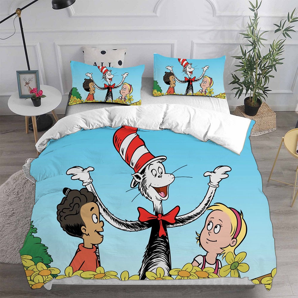 The Cat in the Hat Bedding Sets Gifts For Family Members On Christmas, Black Friday