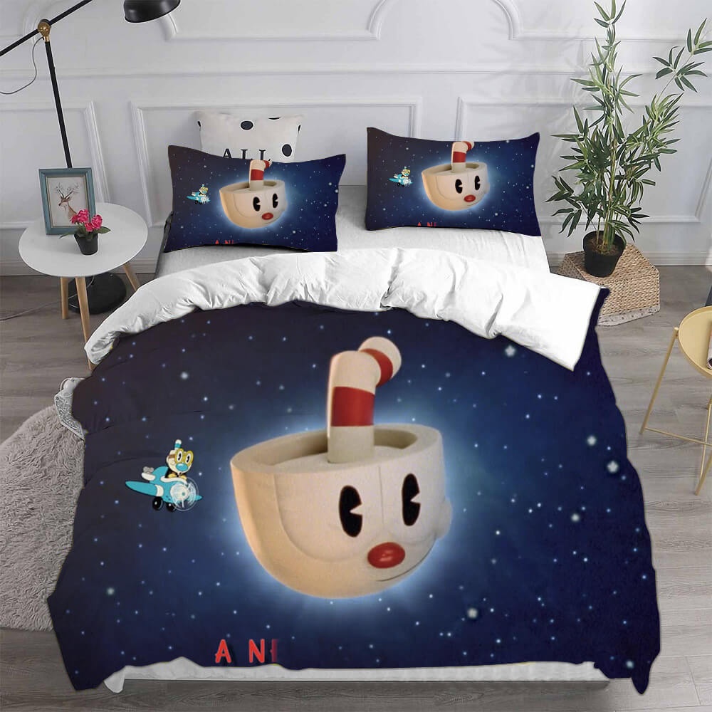 The Cuphead Show! Bedding Sets Gift For Halloween, Thanksgiving, Christmas
