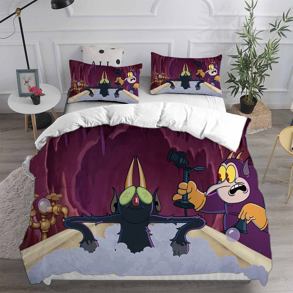 The Cuphead Show! Bedding Sets Gift For Christmas, Thanksgiving, Halloween