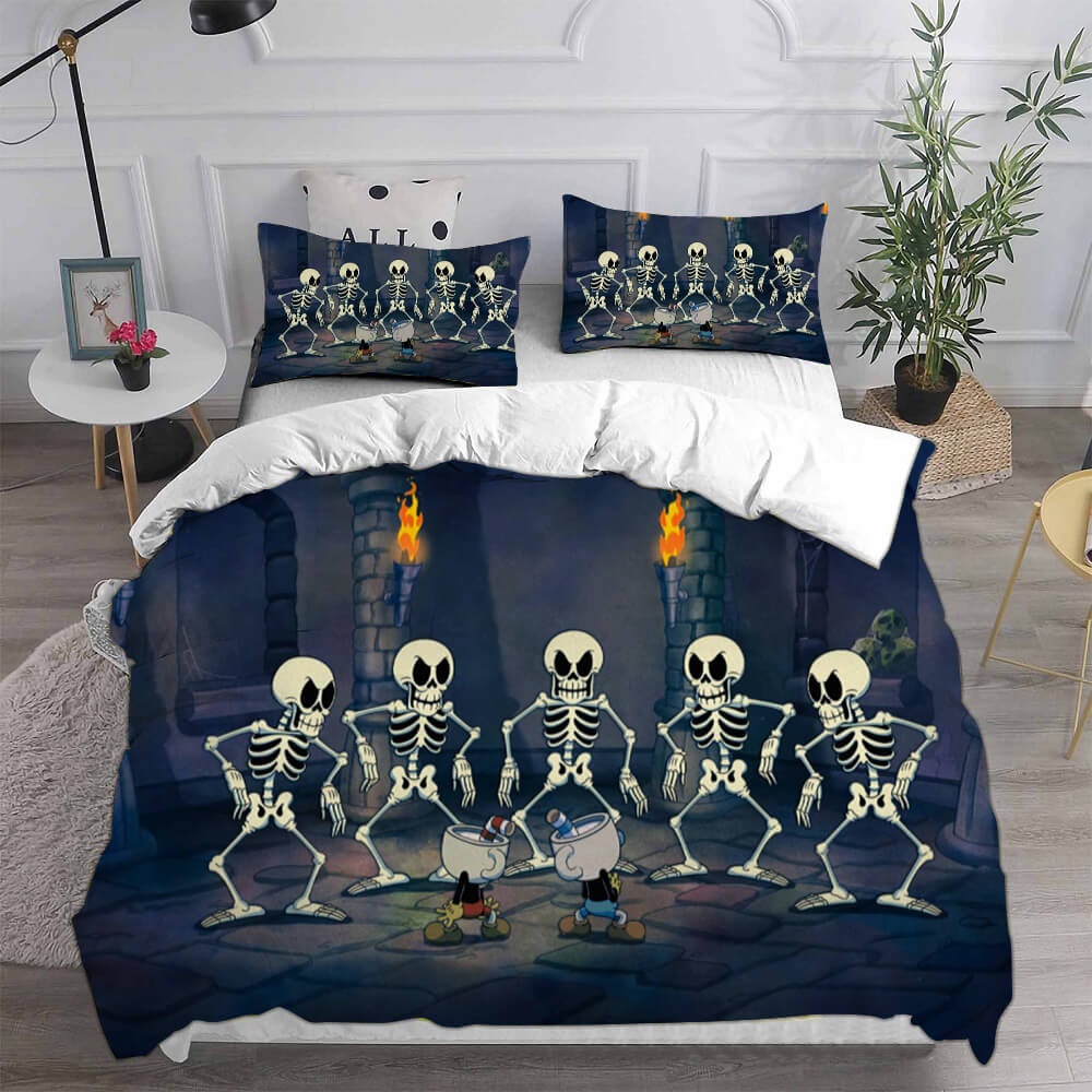 The Cuphead Show! Bedding Sets Duvet Cover, Flatsheet, Pillowcases Perfect Gift For Fans