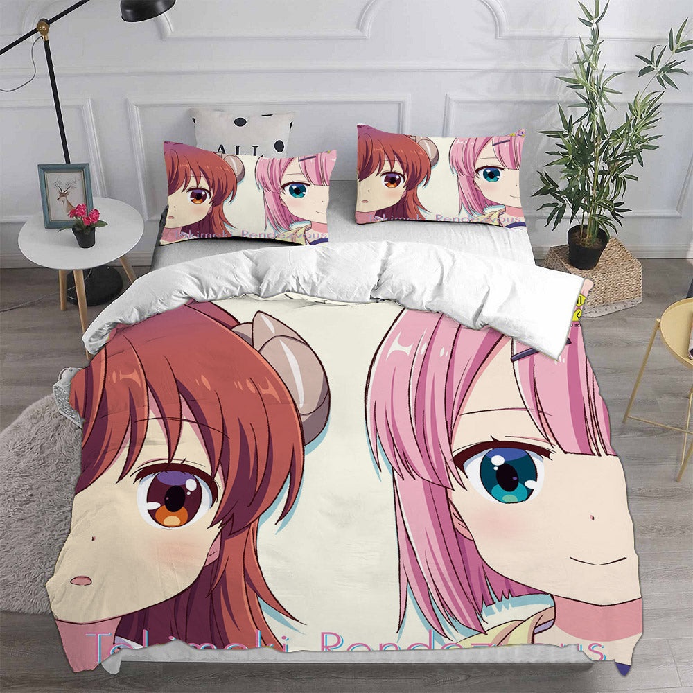 The Demon Girl Next Door Bedding Sets Gifts For Family Members On Christmas, Black Friday