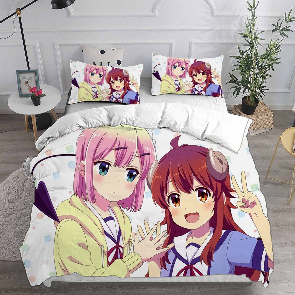 The Demon Girl Next Door Bedding Sets Gift For Christmas, Thanksgiving, Halloween