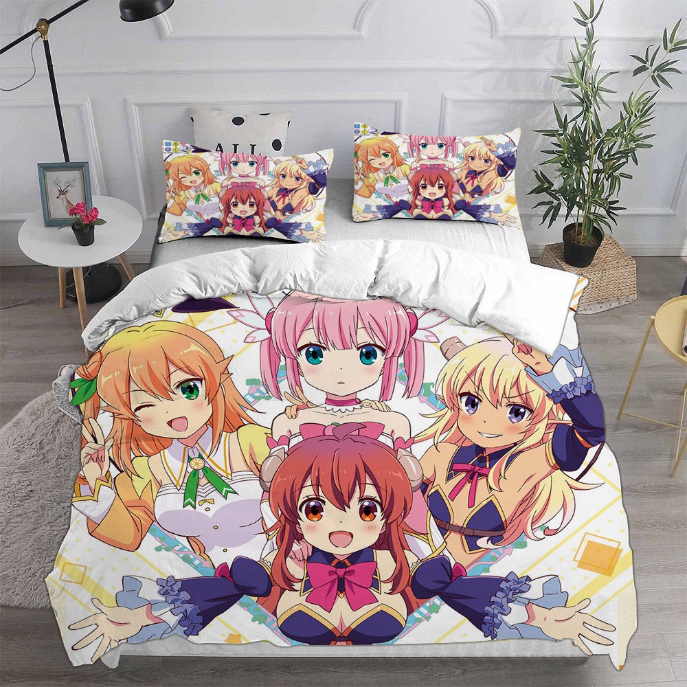 The Demon Girl Next Door Decorative Bedding Sets For Fan, Halloween, Christmas, Thanksgiving
