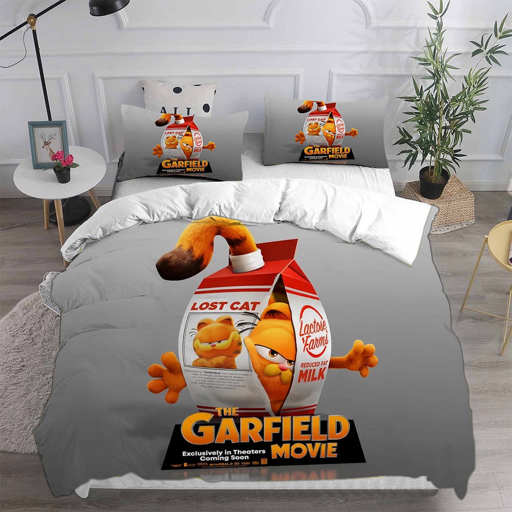 The Garfield Movie Decorative Bedding Sets For Fan, Halloween, Christmas, Thanksgiving