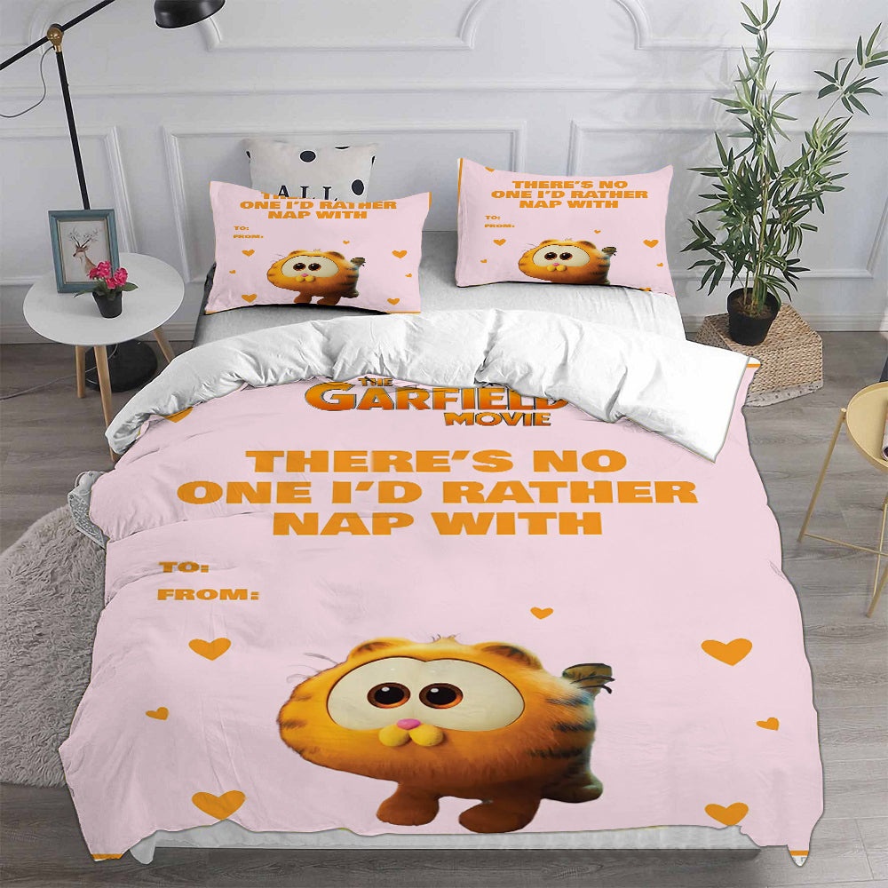 The Garfield Movie Bedding Sets Gift For Christmas, Thanksgiving, Halloween