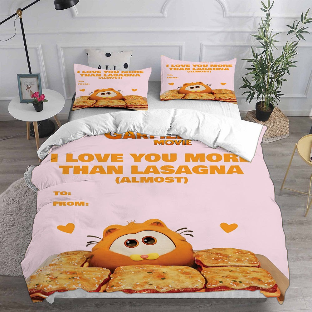 The Garfield Movie Bedding Sets Gifts For Family Members On Christmas, Black Friday