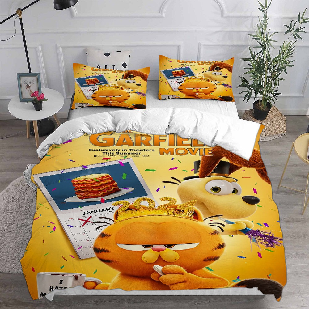 The Garfield Movie Bedding Sets Gift For Fathers Day, Halloween, Christmas