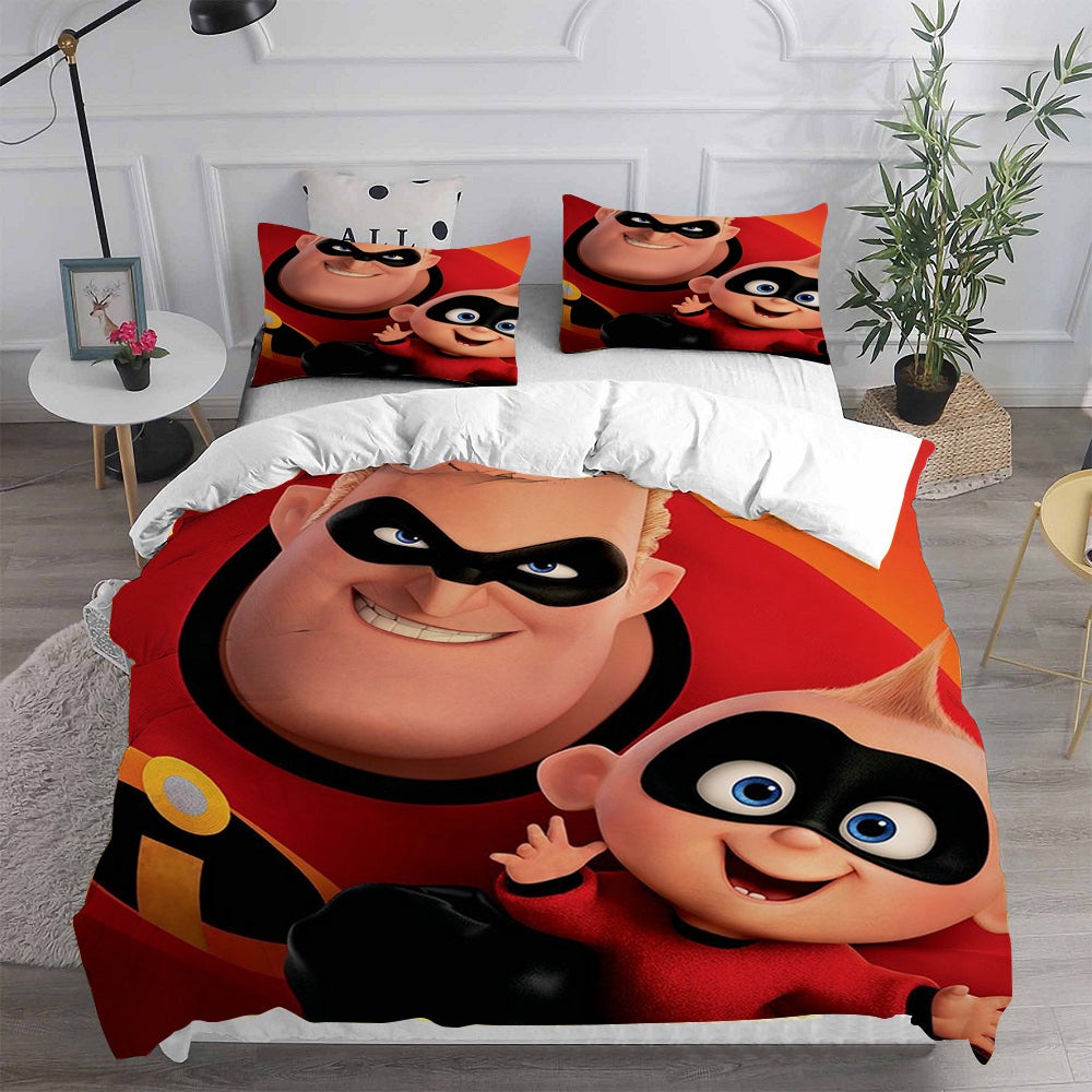 The Incredibles Bedding Sets Gift For Christmas, Thanksgiving, Halloween