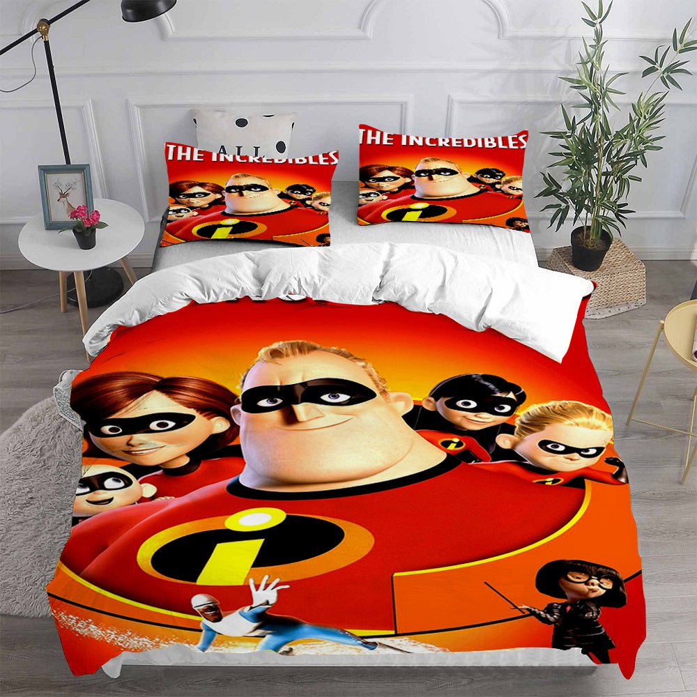 The Incredibles Bedding Sets Gift For Christmas, Halloween, Black Friday