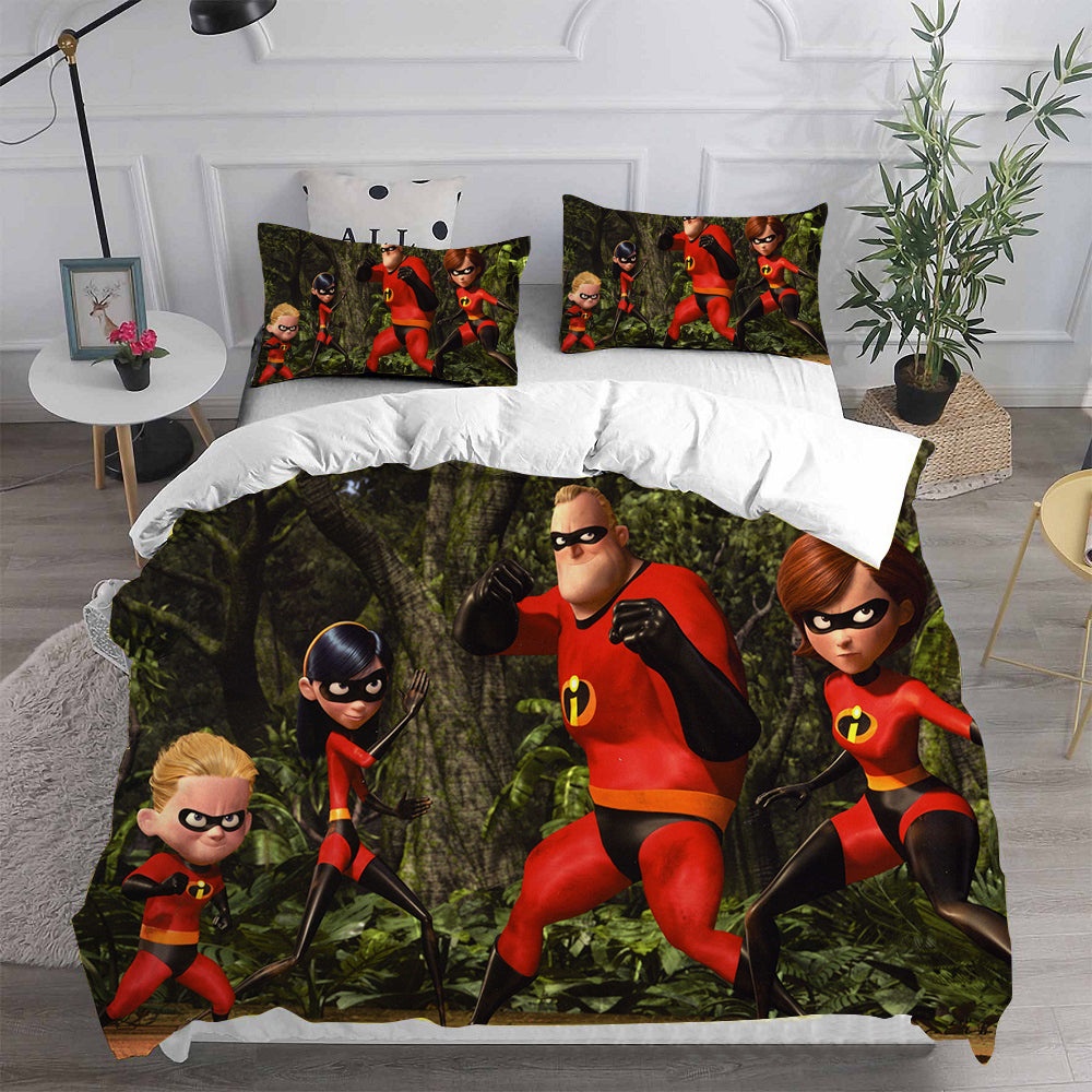 The Incredibles Bedding Sets Gift For Wife, Husband, Besties