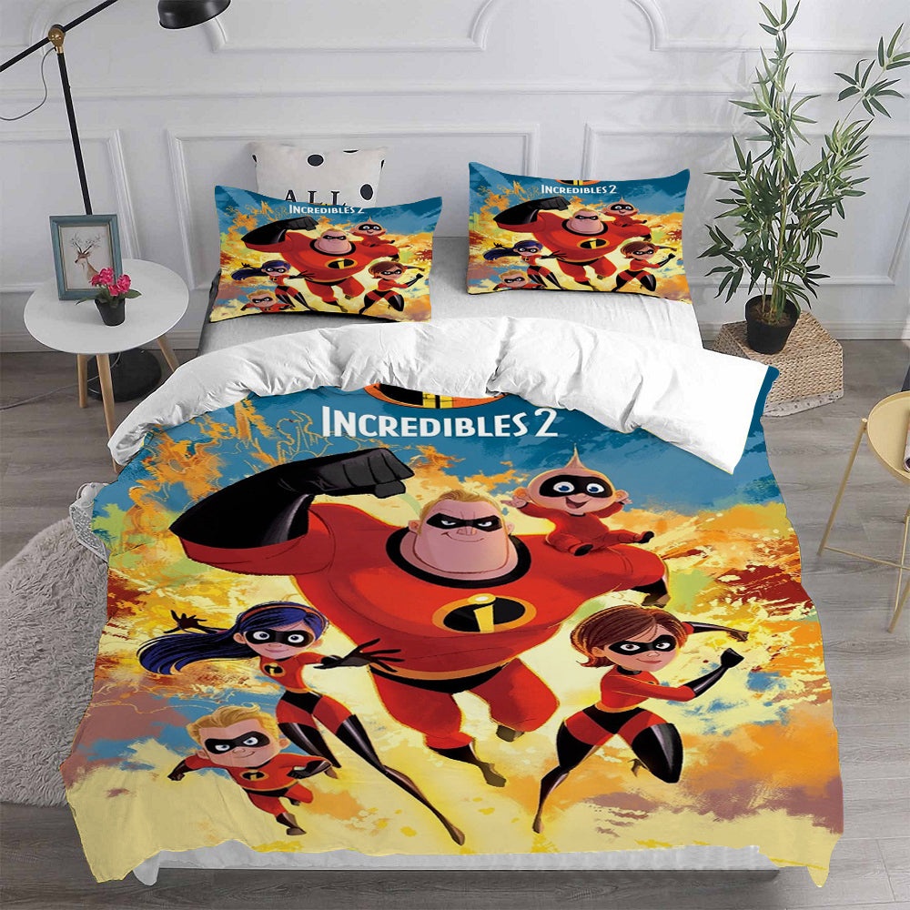 The Incredibles Bedding Sets Gift For Fathers Day, Halloween, Christmas