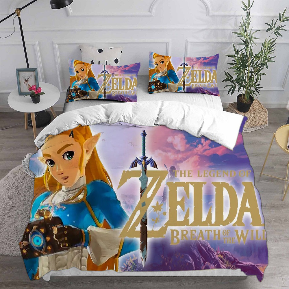 The Legend of Zelda Bedding Sets Gift For Fathers Day, Halloween, Christmas