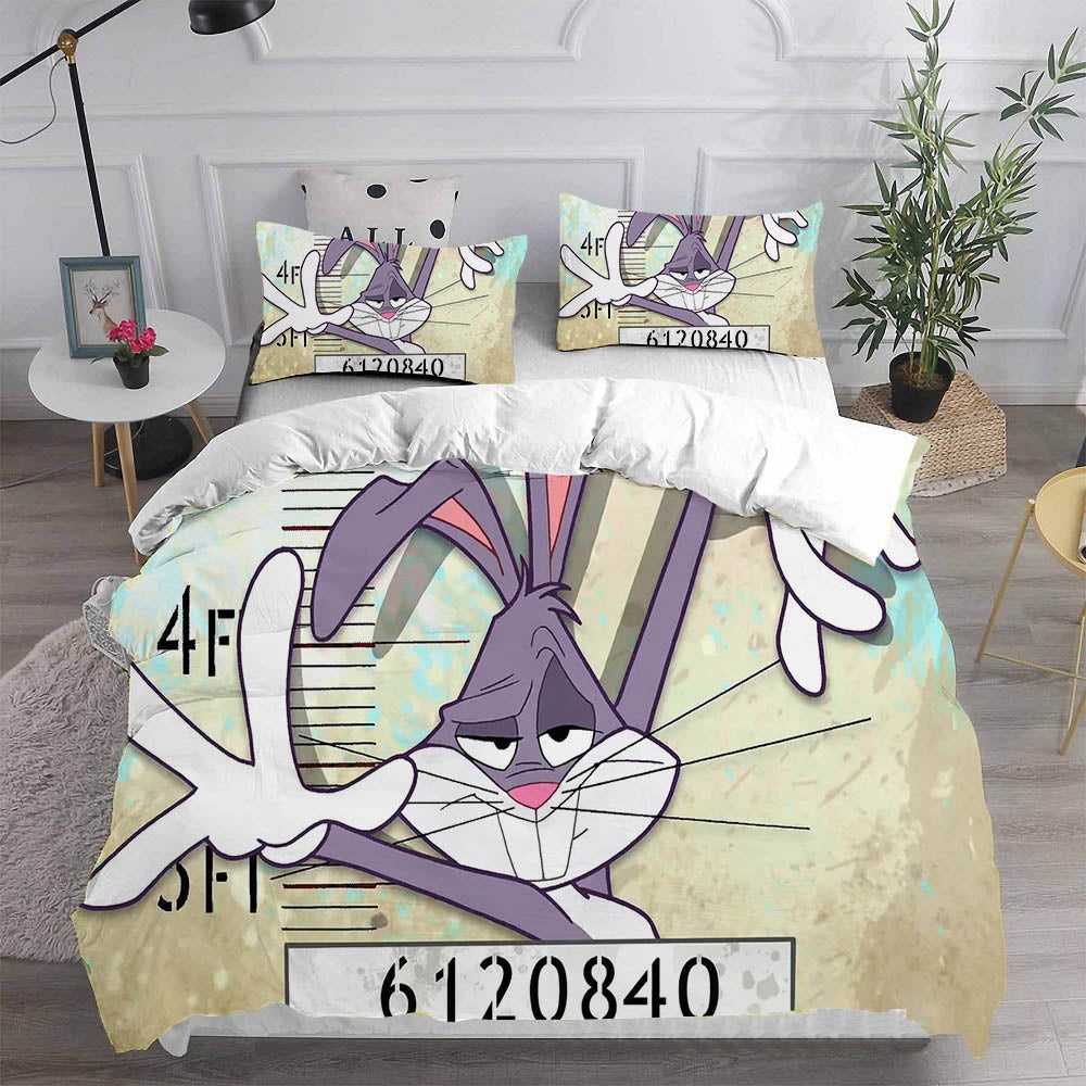 The Looney Tunes Show Bedding Sets Duvet Cover, Flatsheet, Pillowcase For Your Lover