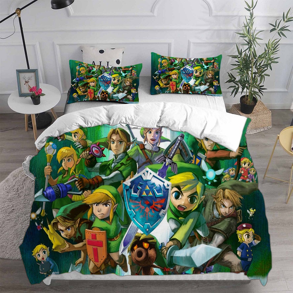 The Legend of Zelda Bedding Sets Gifts For Family Members On Christmas, Black Friday