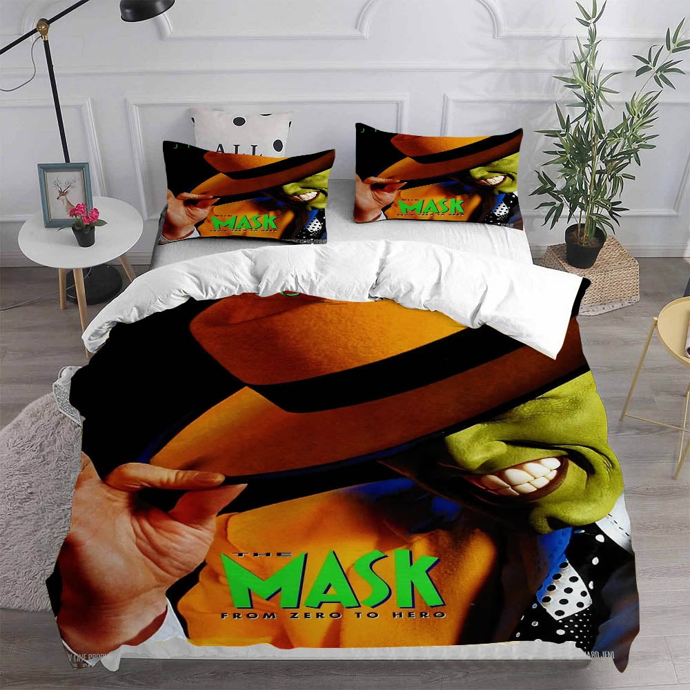 The Mask Bedding Sets Gift For Birthday, Halloween, Christmas, Thanksgiving