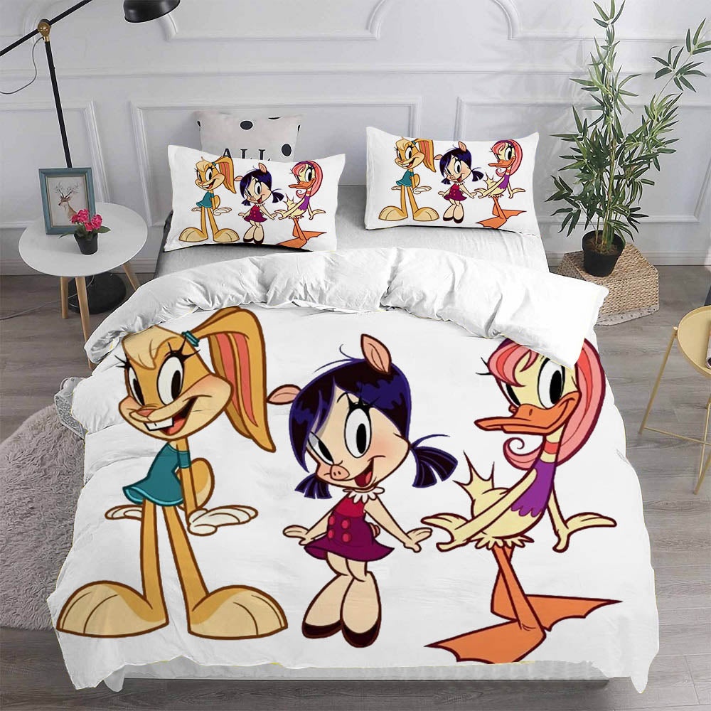 The Looney Tunes Show Bedding Sets Gift For Halloween, Thanksgiving, Christmas