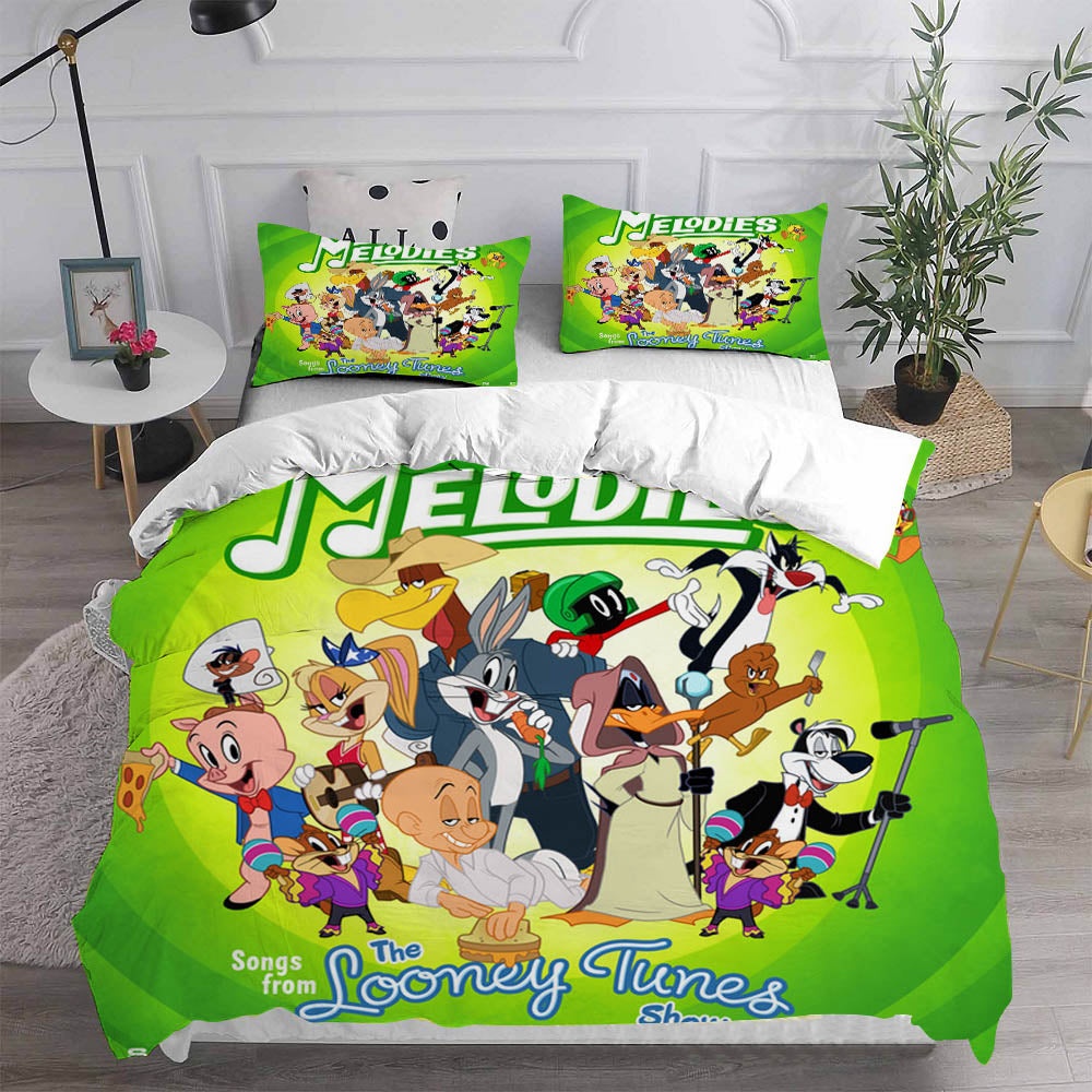 The Looney Tunes Show Bedding Sets Gift For Christmas, Halloween, Black Friday