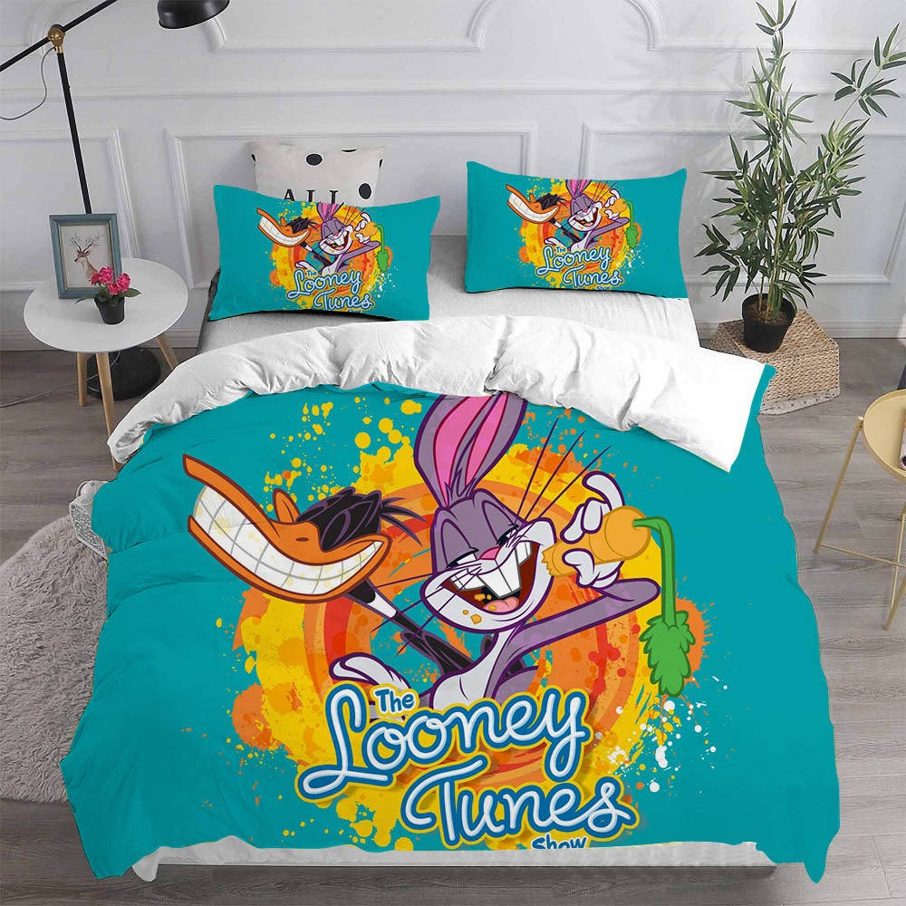 The Looney Tunes Show Bedding Sets Gift For Fathers Day, Halloween, Christmas