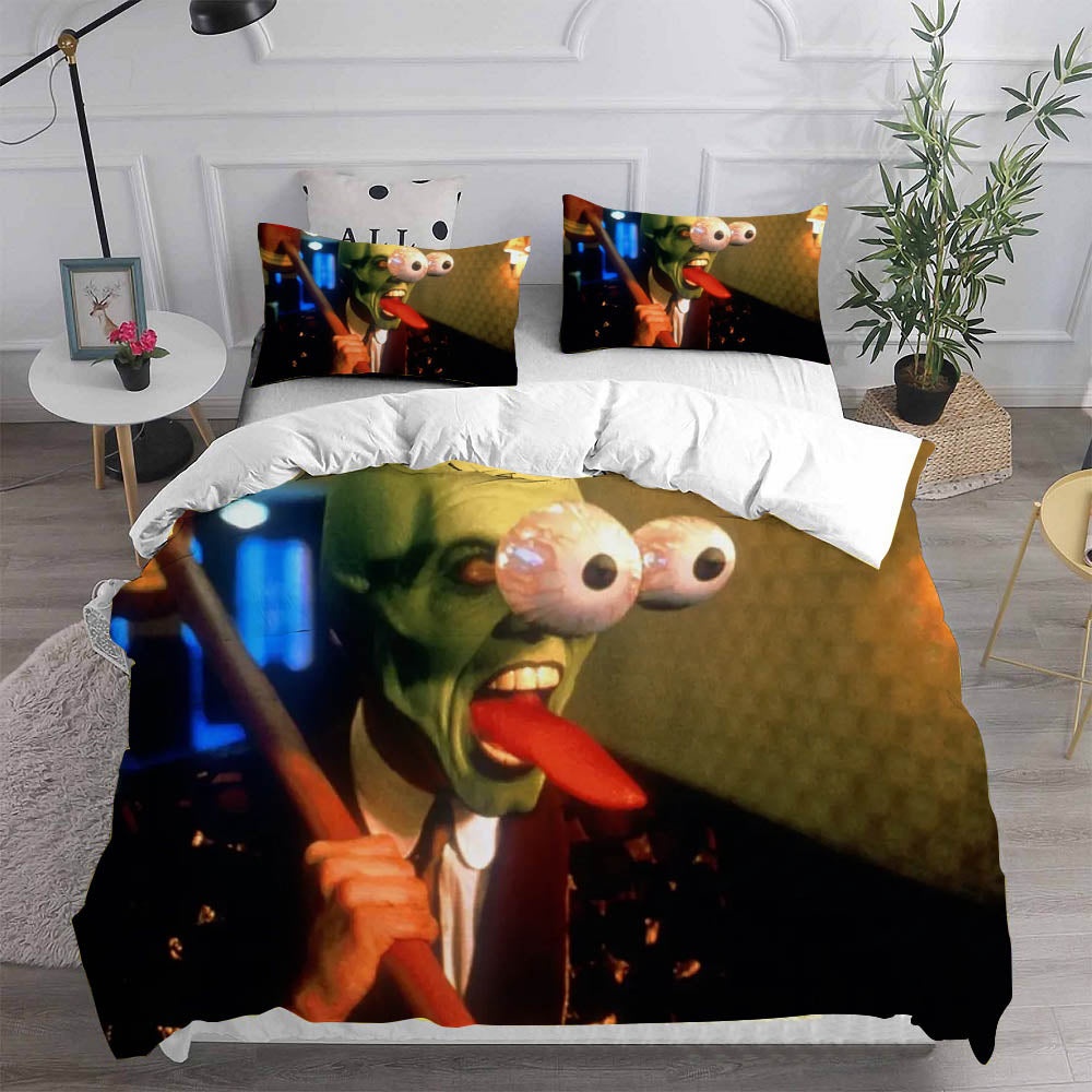 The Mask Decorative Bedding Sets For Fan, Halloween, Christmas, Thanksgiving