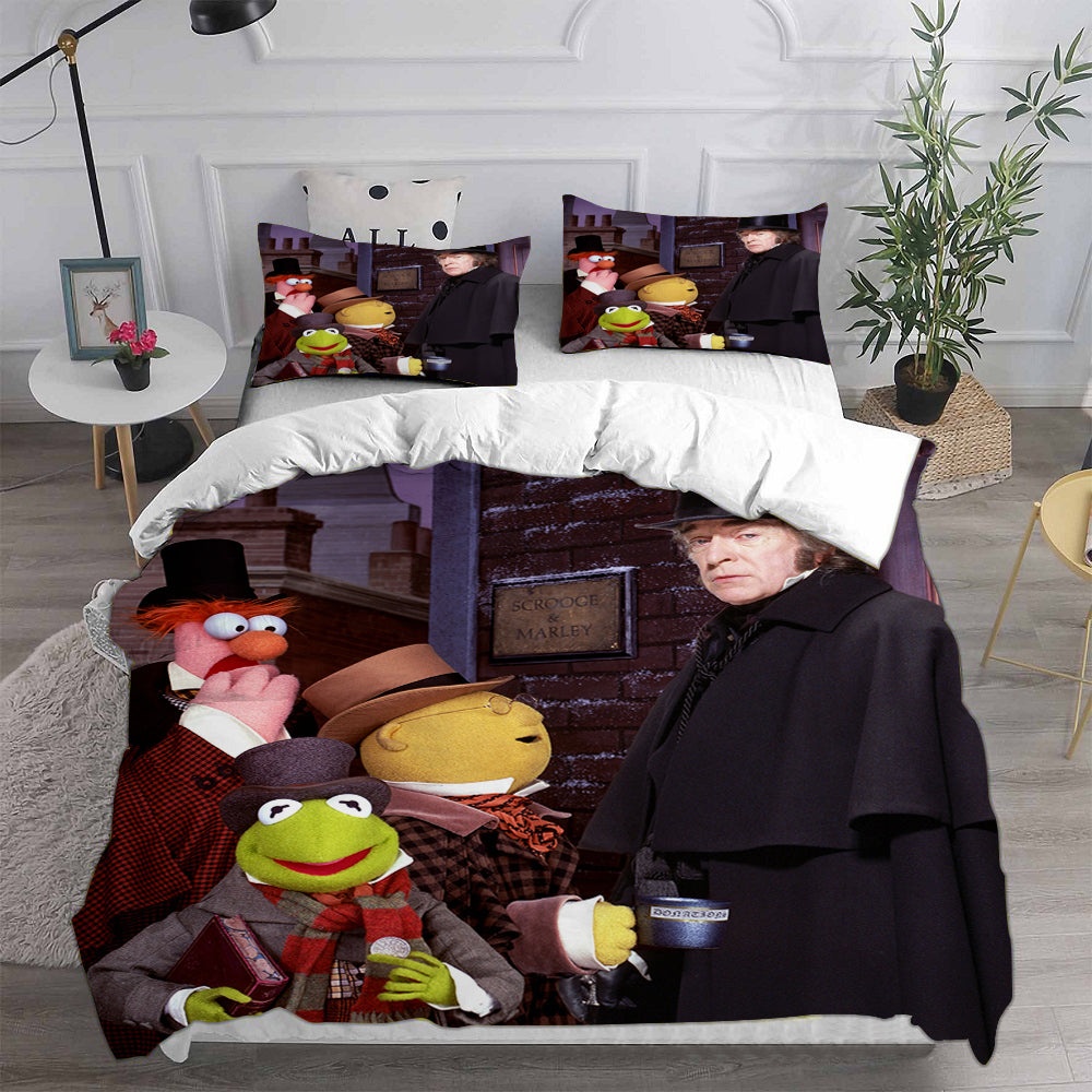 The Muppet Christmas Carol Bedding Sets Duvet Cover, Flatsheet, Pillowcases Perfect Gift For Fans
