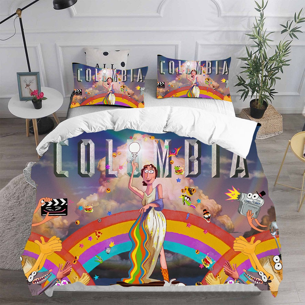 The Mitchells Vs The Machines Bedding Sets Gift For Birthday, Halloween, Christmas, Thanksgiving