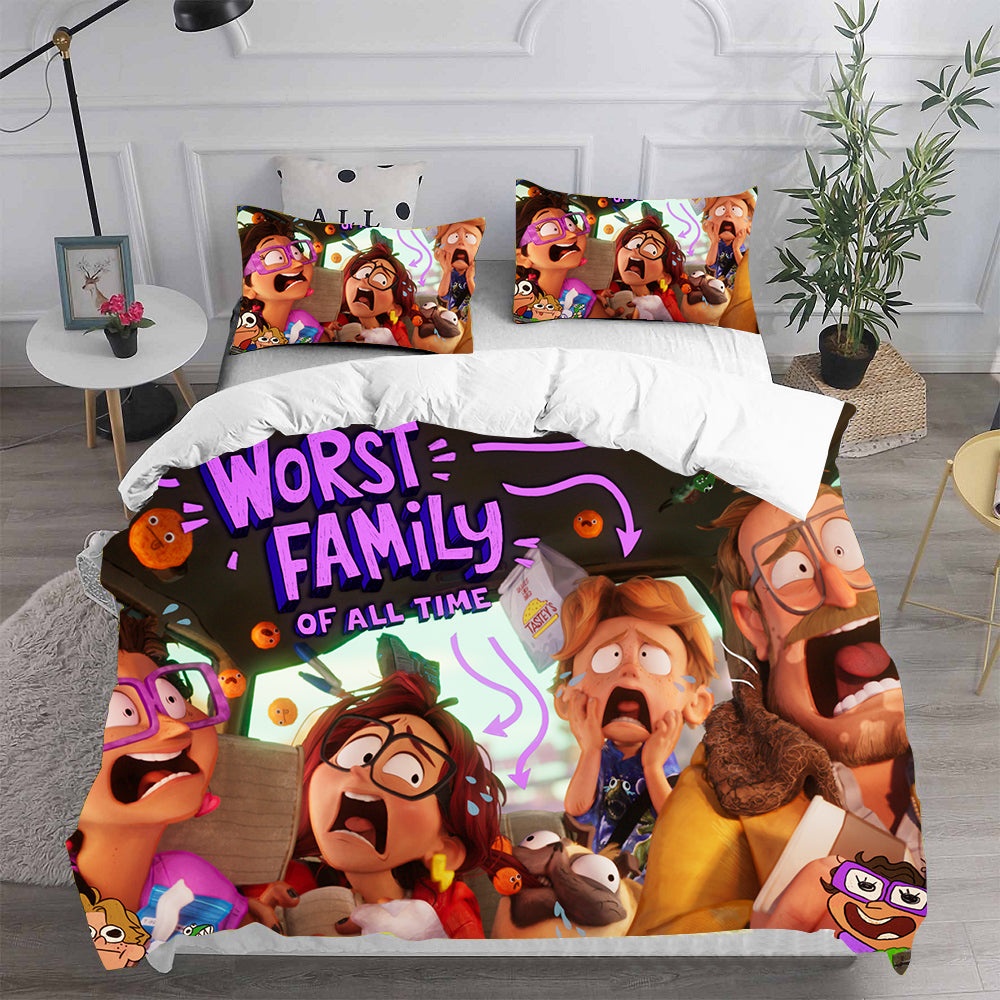 The Mitchells Vs The Machines Bedding Sets Gifts For Family Members On Christmas, Black Friday
