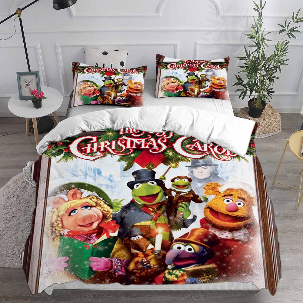 The Muppet Christmas Carol Decorative Bedding Sets For Fan, Halloween, Christmas, Thanksgiving