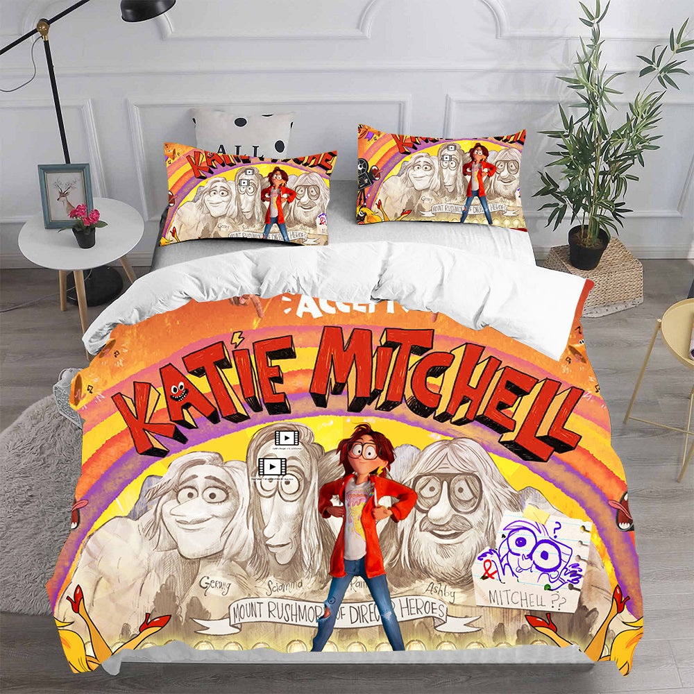The Mitchells Vs The Machines Decorative Bedding Sets For Fan, Halloween, Christmas, Thanksgiving