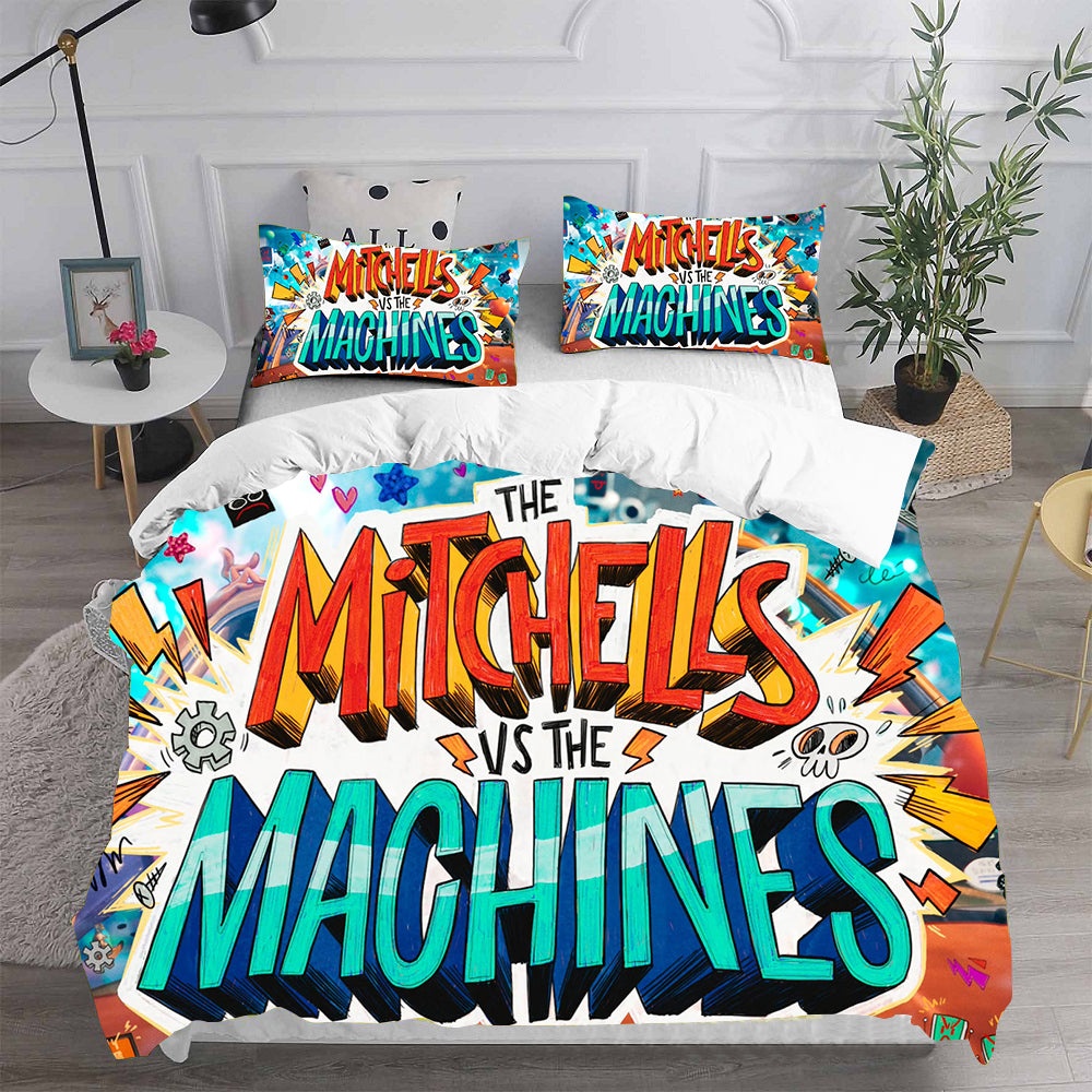 The Mitchells Vs The Machines Bedding Sets Gift For Christmas, Birthday, Thanksgiving