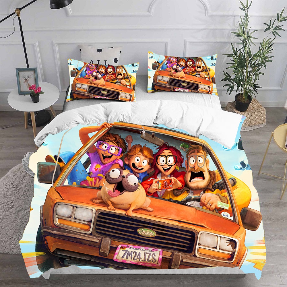 The Mitchells Vs The Machines Bedding Sets Gift For Halloween, Thanksgiving, Christmas