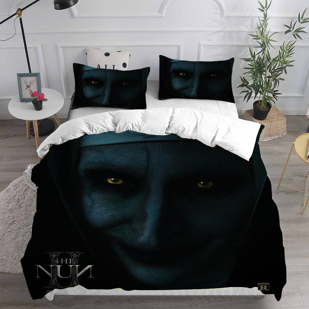 The Nun Bedding Sets Gift For Christmas, Halloween, Black Friday